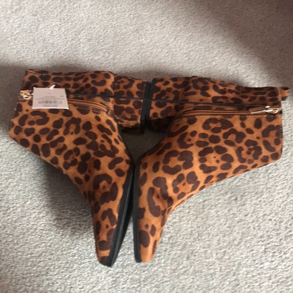 NWT A New Day Leopard Booties - Picture 2 of 5